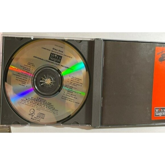 CD Miss Saigon Original London Cast Record Geffen 2 Paperwork Lea Salonga - Picture 5 of 12